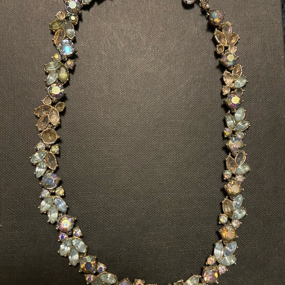 Trifari Jewelry - Vintage Trifari rhinestone Blue and Silver choker Necklace MISSING Rhinestones